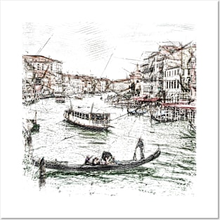 Venice Sketch Posters and Art